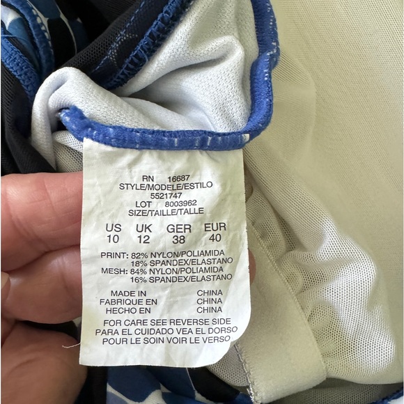 One Piece Bathing Suit - Size 10 - Picture 8 of 15